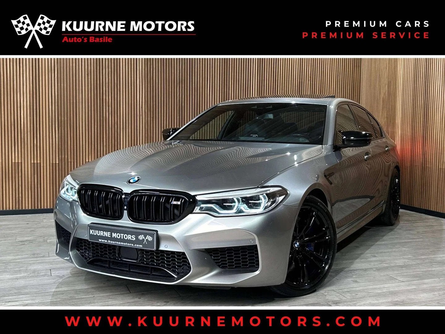 BMW M5 4.4AS V8 xDrive Alu20"/OpenDak/Acc/Hud/Hk/Keyless/Sof, Autos, Cuir, Argent ou Gris, 4395 cm³, Entreprise