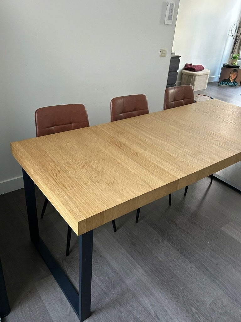 Eettafel, Ophalen, 50 tot 100 cm, Zo goed als nieuw, Vijf personen of meer