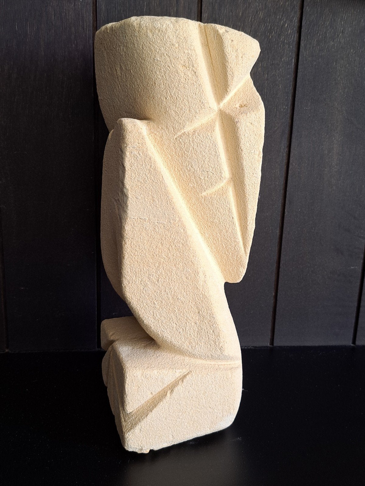 Abstract sculptuur beeld in steen, Antiek en Kunst, Ophalen of Verzenden, Beeld
