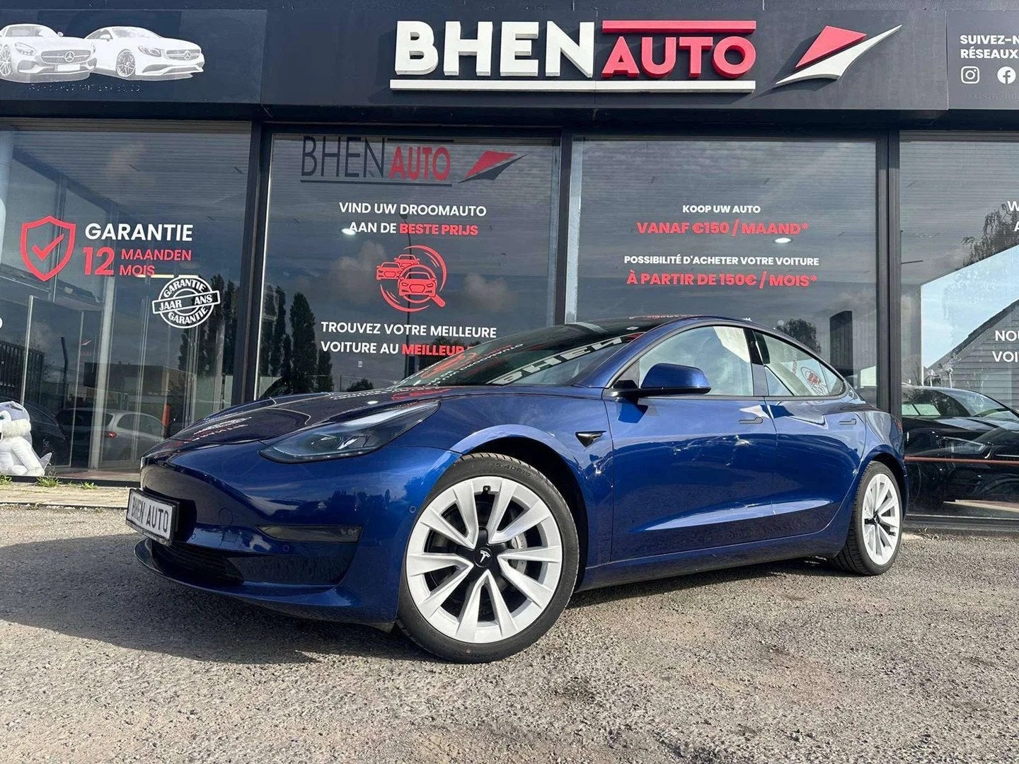 Tesla Model 3 78 kWh AWD Performance (377 kW) (automatique), Berline, Automatique, Tesla, Bleu