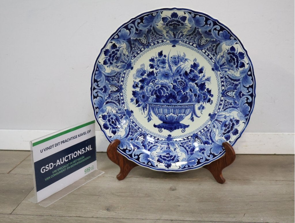 Delfts blauw wandbord - Porceleyne Fles, Antiek en Kunst