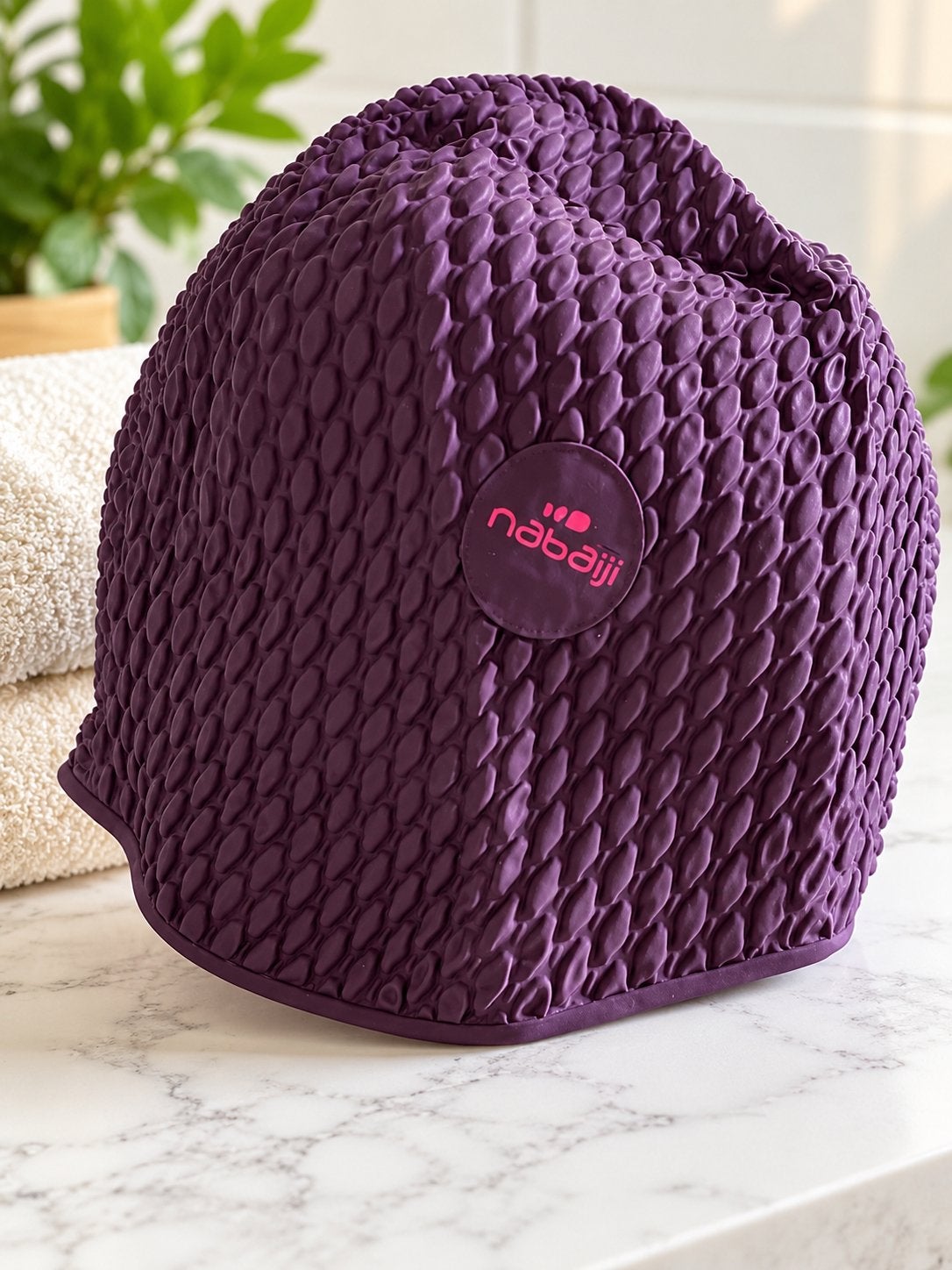 Bonnet de bain mauve foncé, Vêtements | Femmes, Enlèvement, Porté, Violet, Autres types