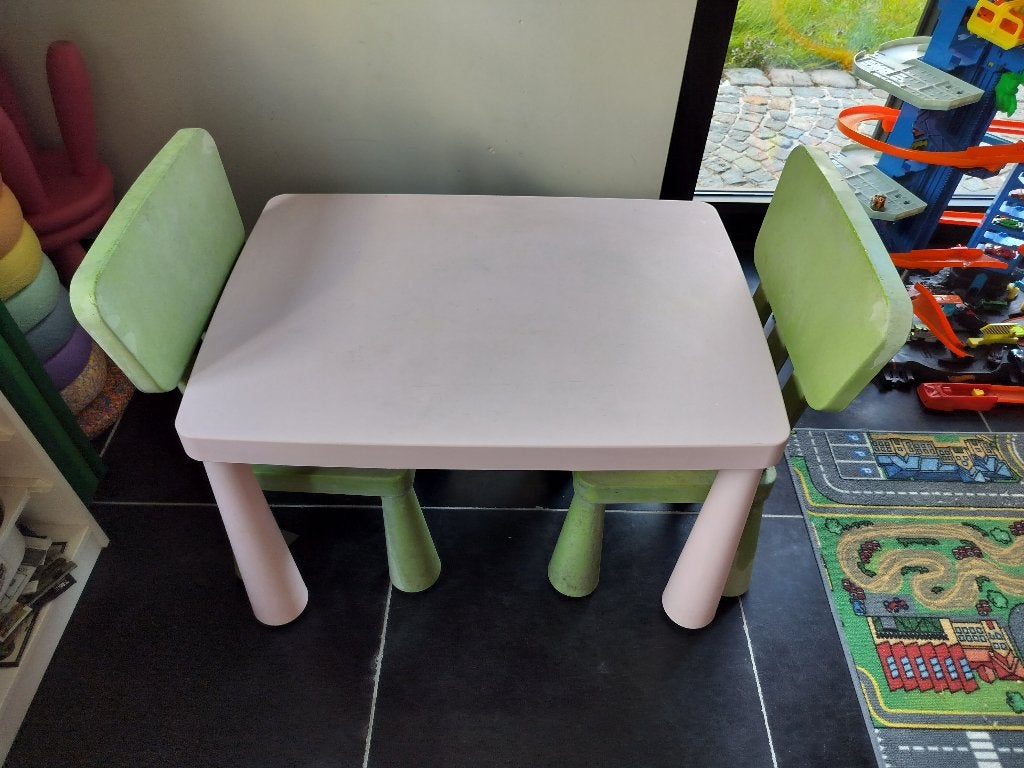 tafel+stoelen ikea mammut, Ophalen, Gebruikt, Tafel(s) en Stoel(en)
