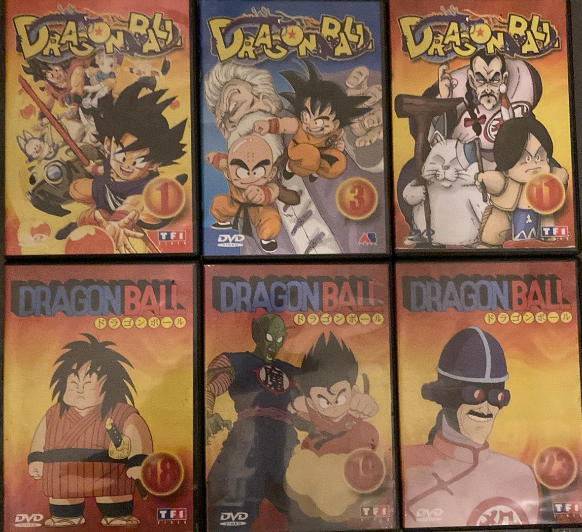 Dvd Dragon ball 1,3, 11, 18, 19, 23, CD & DVD, Enlèvement ou Envoi