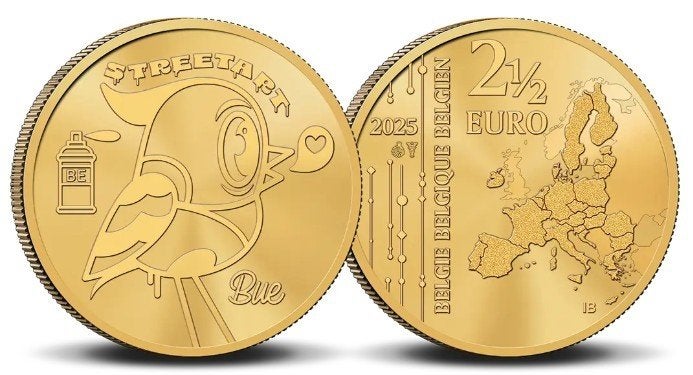 2,5 euro België 2025 Street Art, Verzenden, België, 5 euro