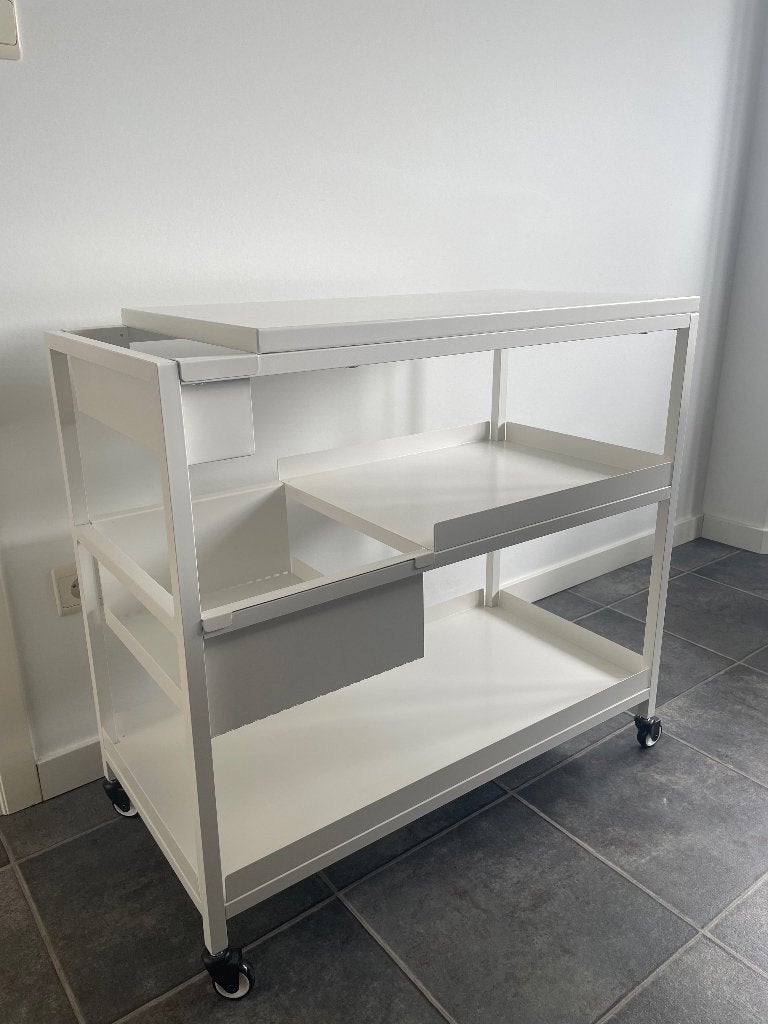 Trotten roltafel IKEA, Maison & Meubles, Bureaux, 40 cm, Métal, 80 cm, Comme neuf