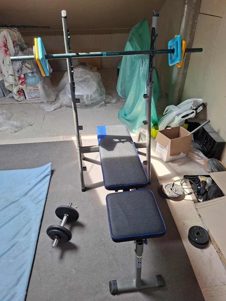 Banc de musculation Domyos, Sport en Fitness, Fitnessmaterialen, Ophalen, Gebruikt, Armen
