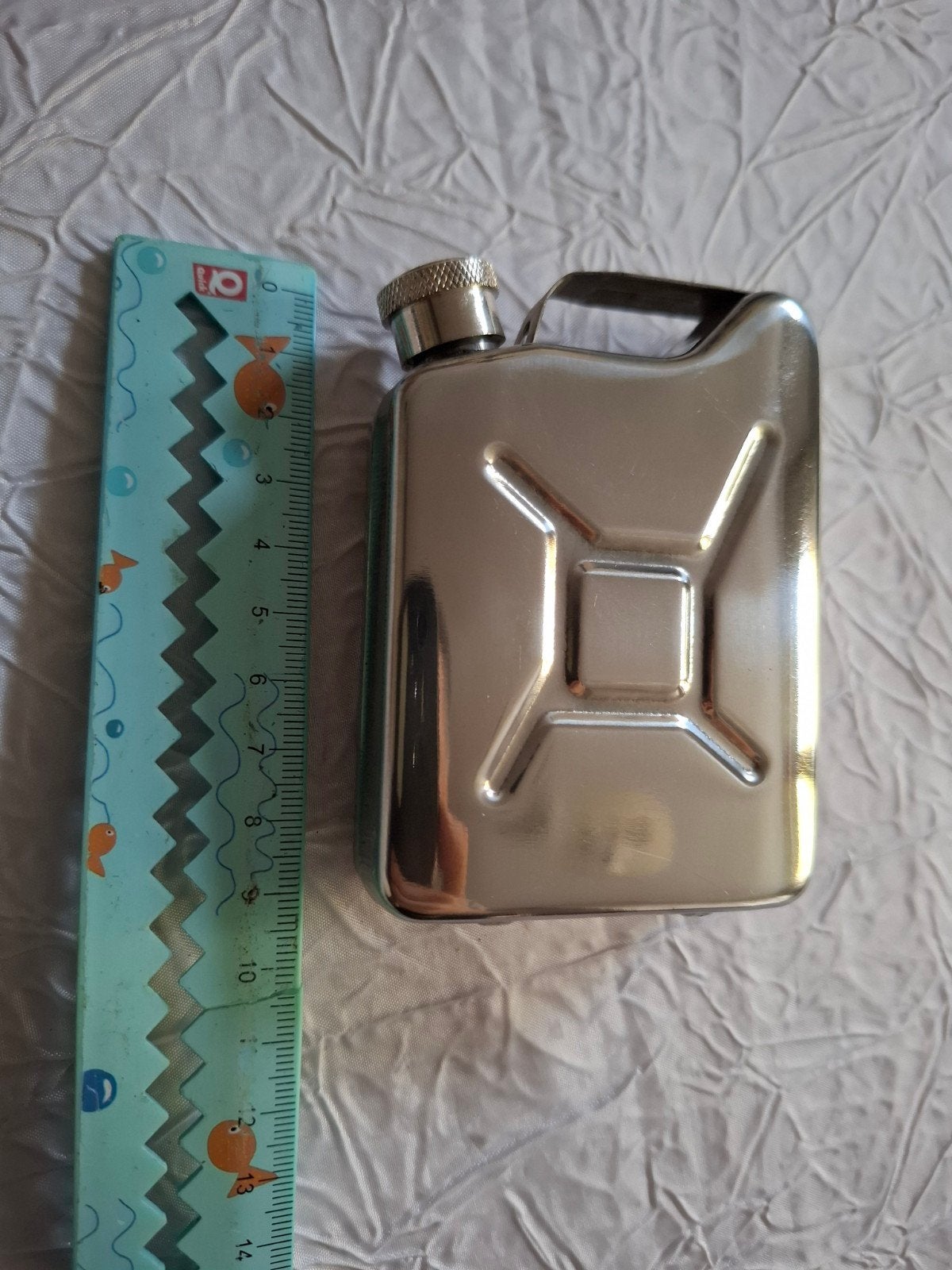 Vintage Fles Mini Jerrican Fles 6,5 cm x 9 cm, Verzamelen, Ophalen of Verzenden, Nieuw, Overige typen