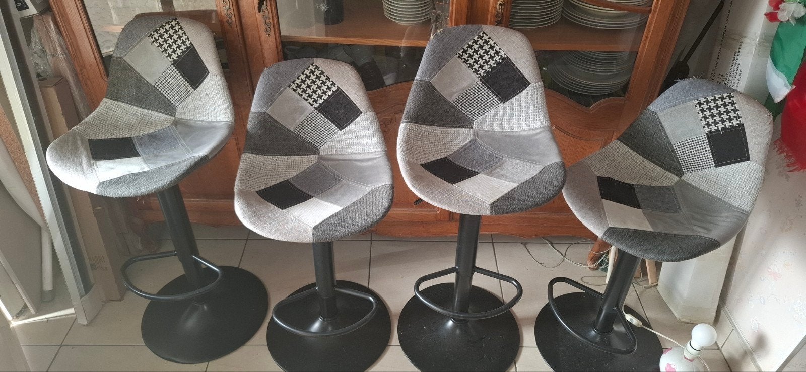 4.chaises hautes  pour bar ou îlot cuisine, Maison & Meubles, Enlèvement