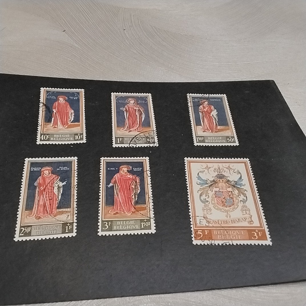 BELGIE 1102/1107 gestempeld met cote 10,95 €, Ophalen of Verzenden, Gestempeld