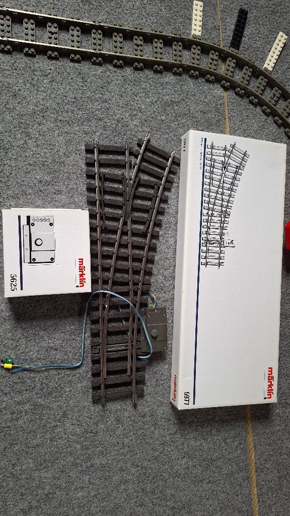 Marklin spoor 1 NIEUWE WISSELS EN ONTKOPPELRAIL, Ophalen, Wisselstroom, Nieuw, Rails