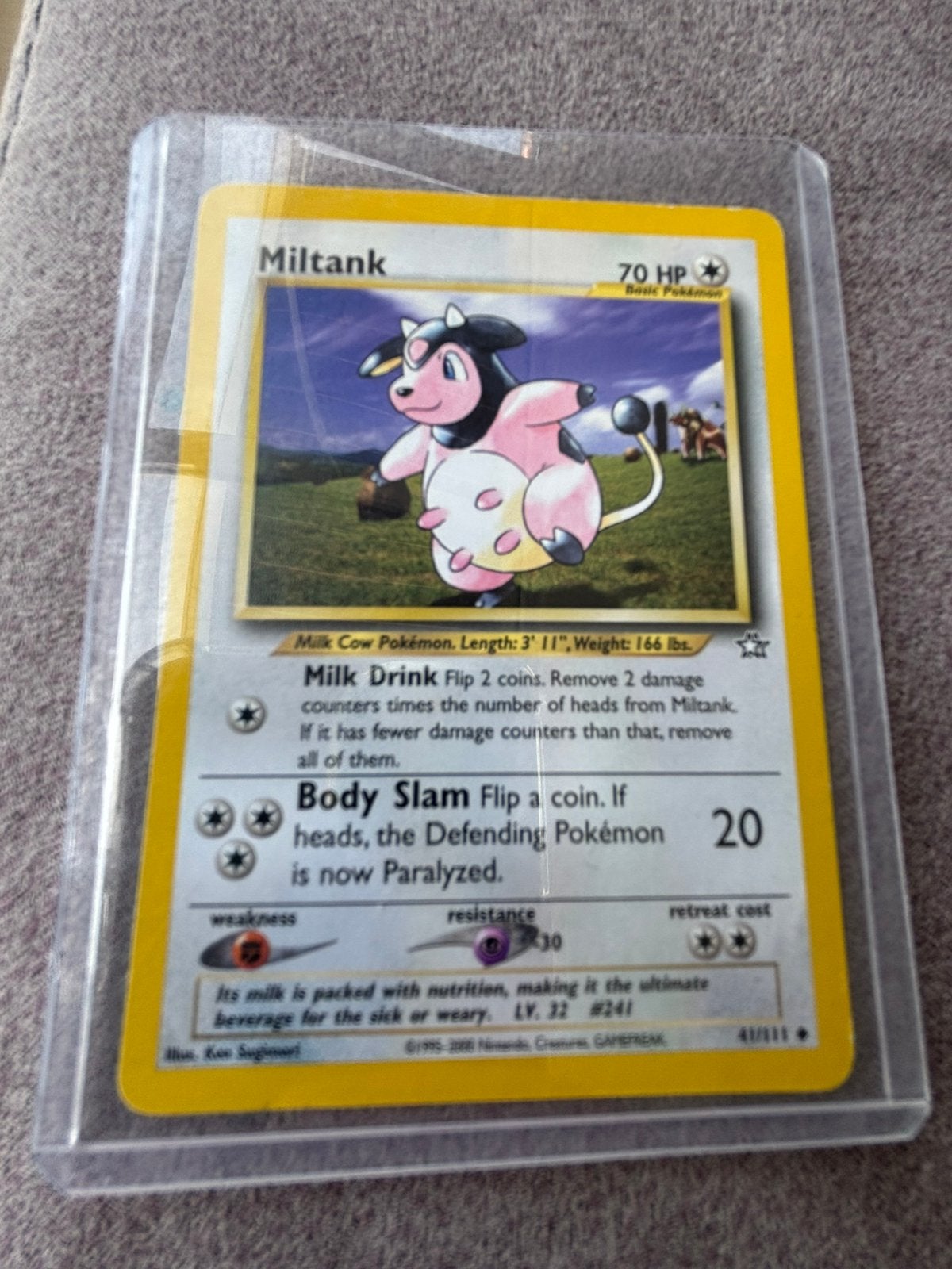Pokémon Miltank 41/111, Enlèvement ou Envoi, Utilisé, Cartes en vrac