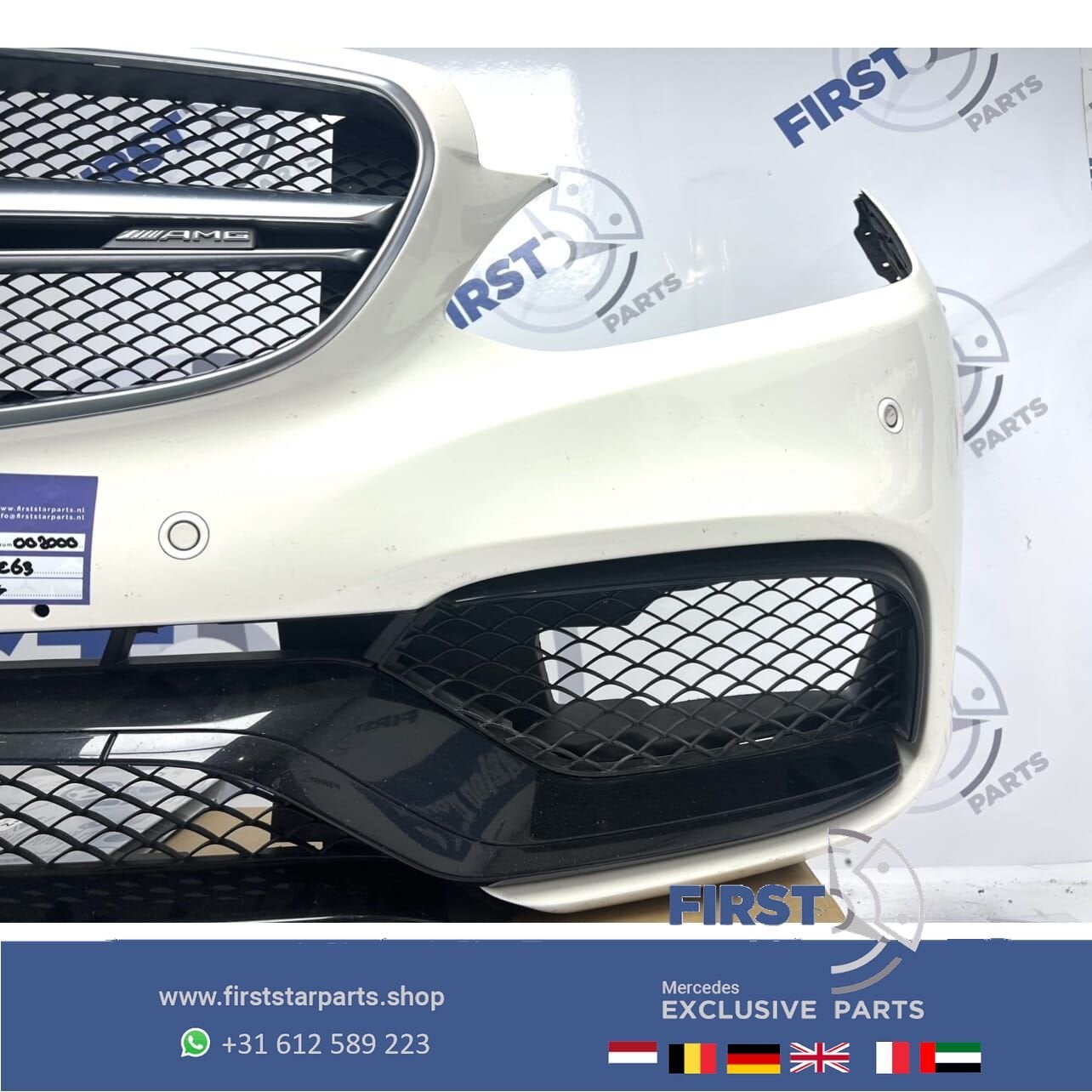 W212 S212 E63 AMG VOORBUMPER WIT COMPLETE BUMPER origineel M, Auto-onderdelen, Gebruikt, -, Voor, Ophalen of Verzenden