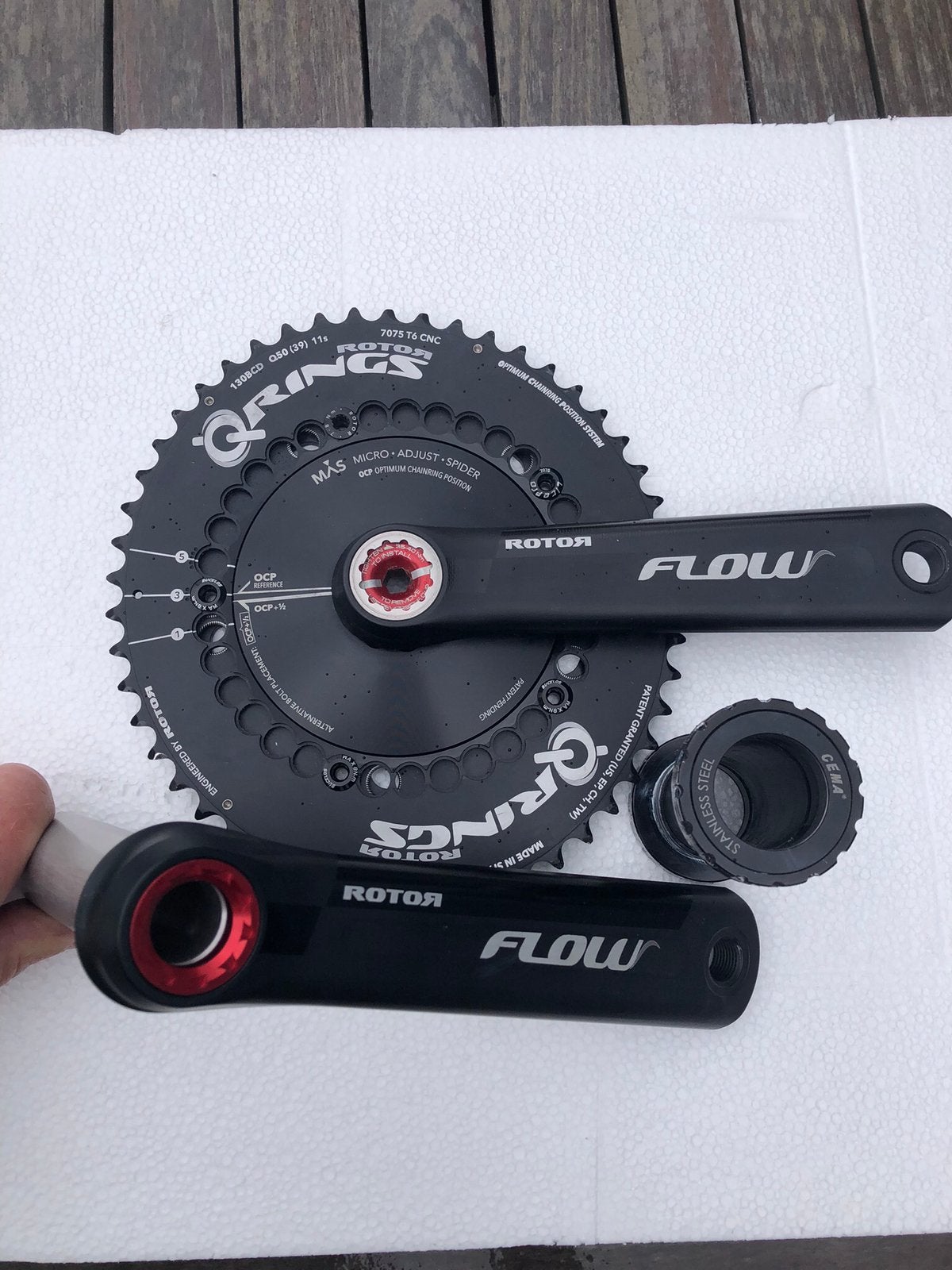 Rotor cranck en allerlei, Enlèvement, Comme neuf, Selle, Carbone