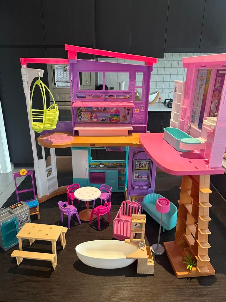 Barbie Malibu huis, Kinderen en Baby's, Ophalen, Gebruikt, Poppenhuis