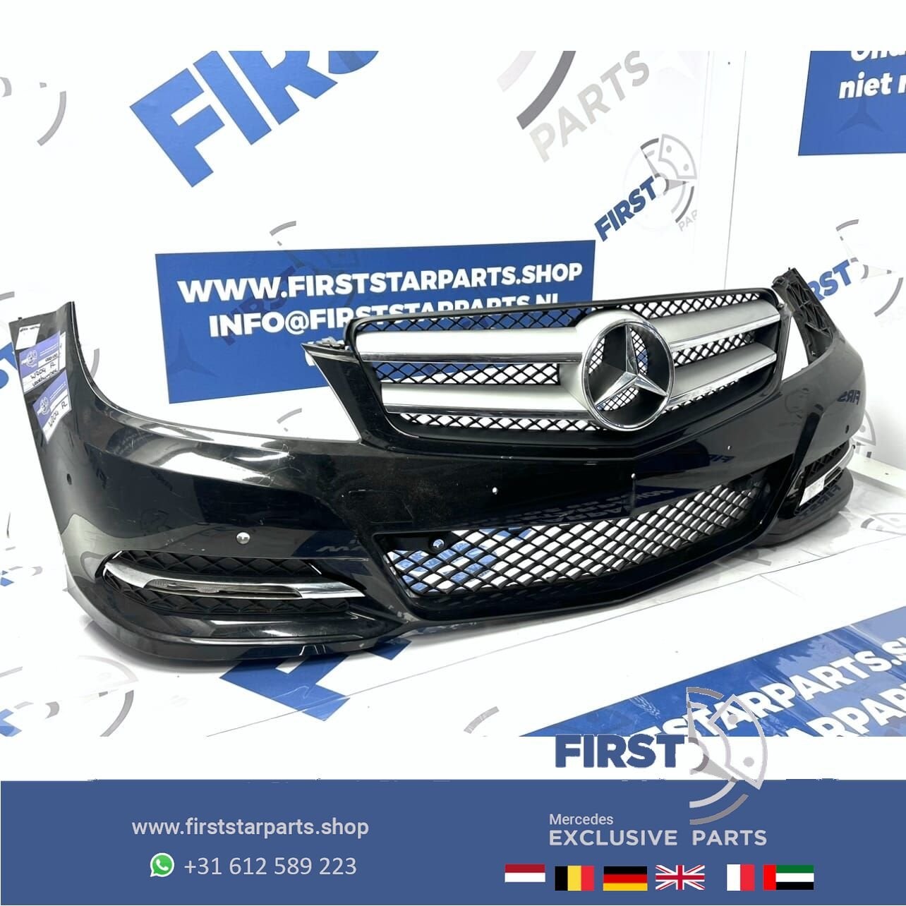 W204 C204 Mercedes C Klasse FACELIFT VOORBUMPER COMPLEET + G, Utilisé, -, Avant, -