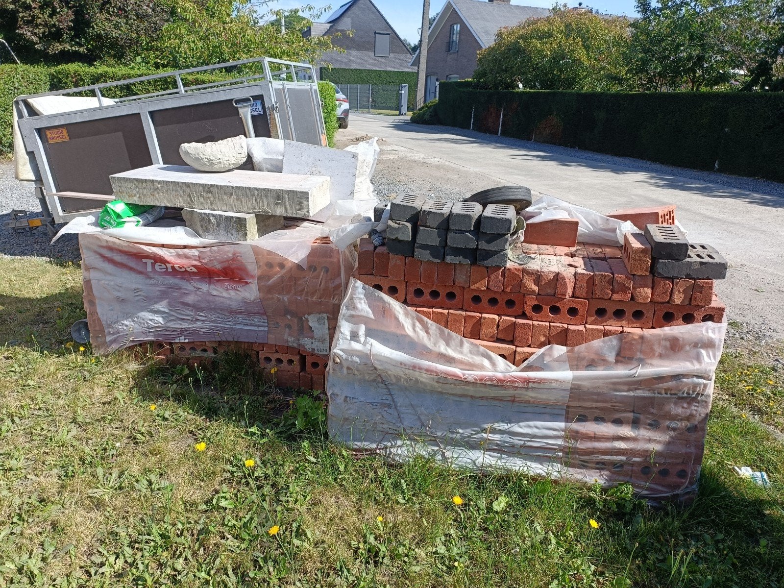 Recup rupelse rijnvorm 1300 stenen, 15m2, Enlèvement