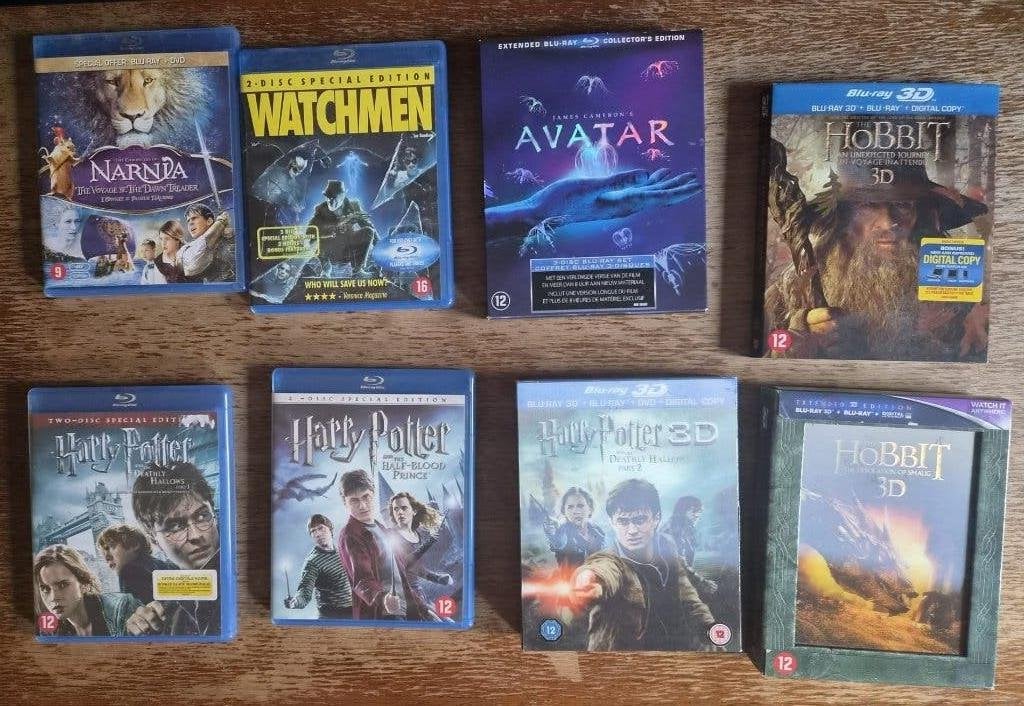 Assortiment Blu-rays, Cd's en Dvd's, Vanaf 12 jaar, Ophalen, Gebruikt