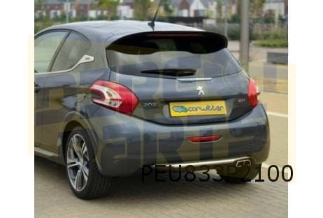 Peugeot 208 achterklep (bij dakspoiler) (te spuiten) (4/12-1, Neuf, Arrière, -, Haillon arrière