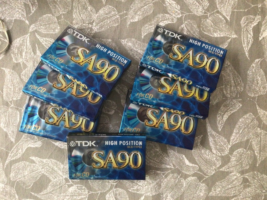 cassettes TDK SA 90, CD & DVD, Cassettes audio, Comme neuf, Vierge, 2 à 25 cassettes audio, Enlèvement ou Envoi