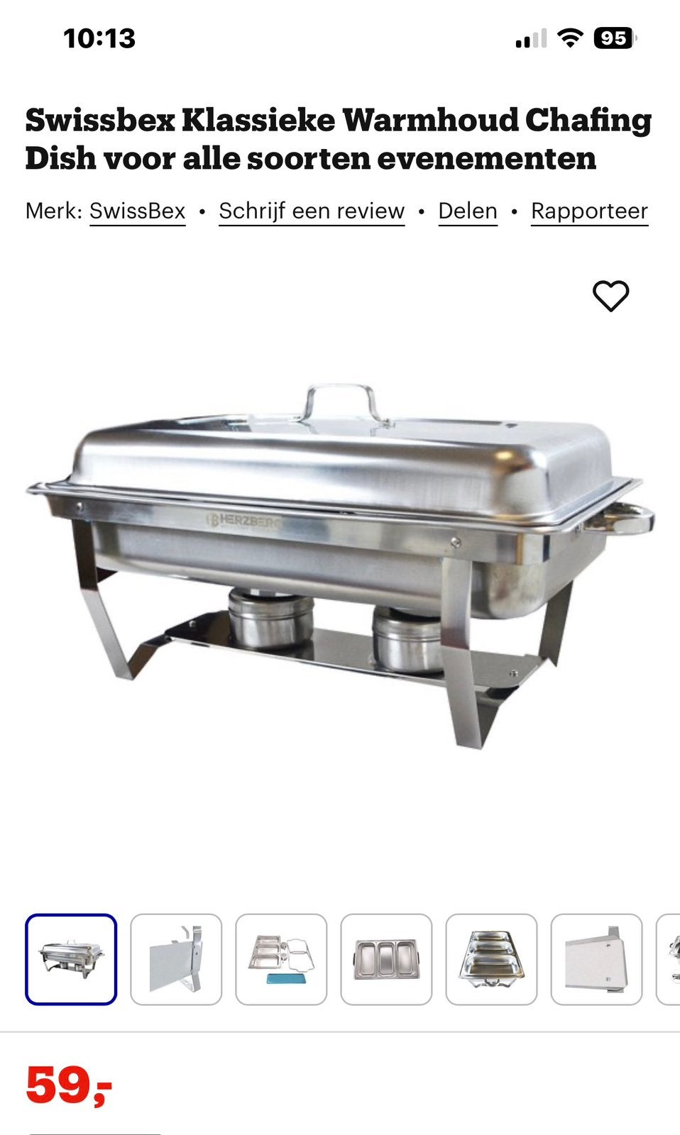 Chafing dish (Warmhoudbakken) 2 stuks., Ophalen, Zo goed als nieuw