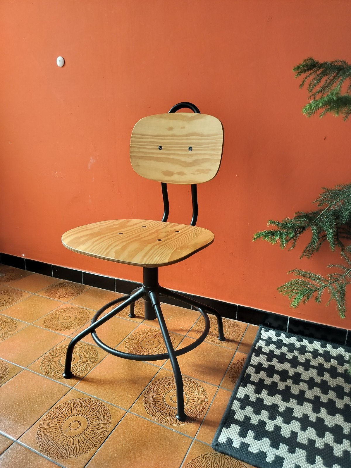 Houten KULLABERG bureaustoel van Ikea, Ophalen, Gebruikt, Beige, Bureaustoel