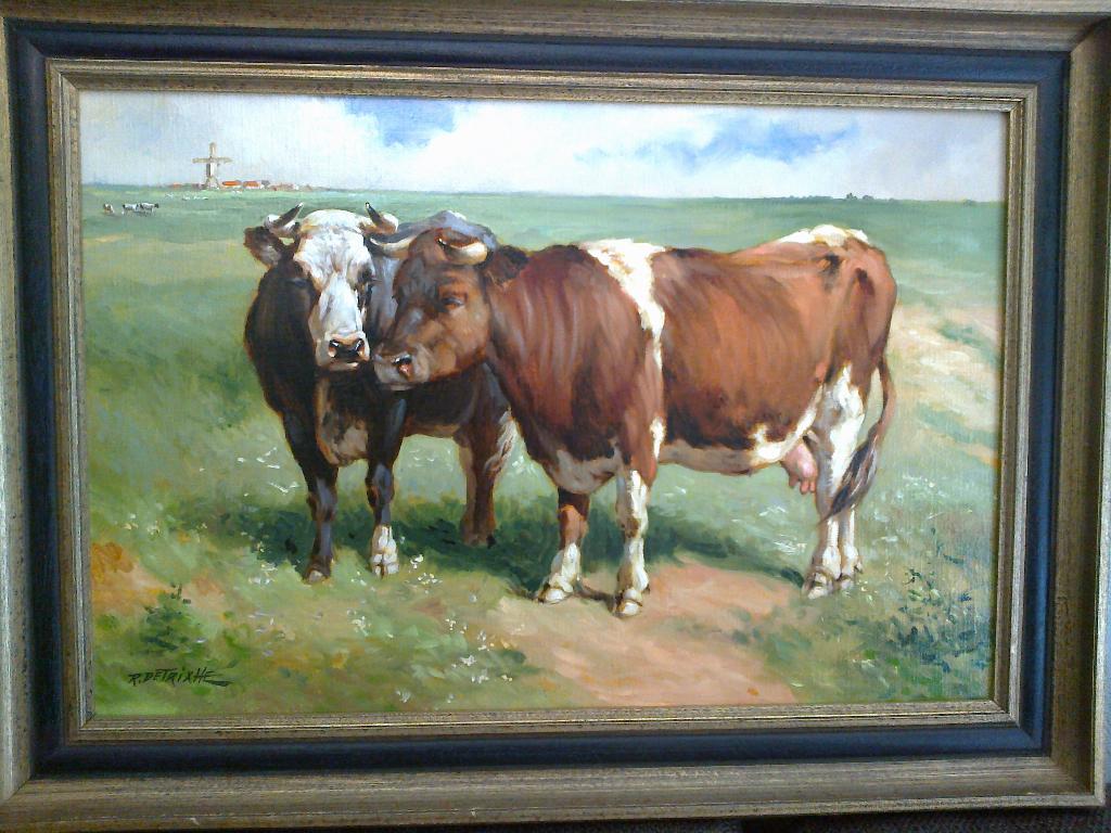 Robert Detrixhe schilderij, Antiek en Kunst, Ophalen