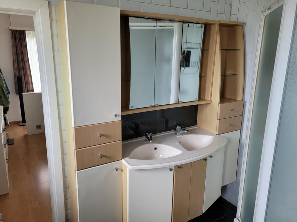 Badkamermeubel allibert 180 cm breed + 2 grohe kranen, Ophalen