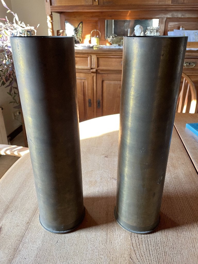 2 Granaathulzen 90 mm, Verzamelen, Militaria | Algemeen, Ophalen of Verzenden, Overige soorten, Overige typen