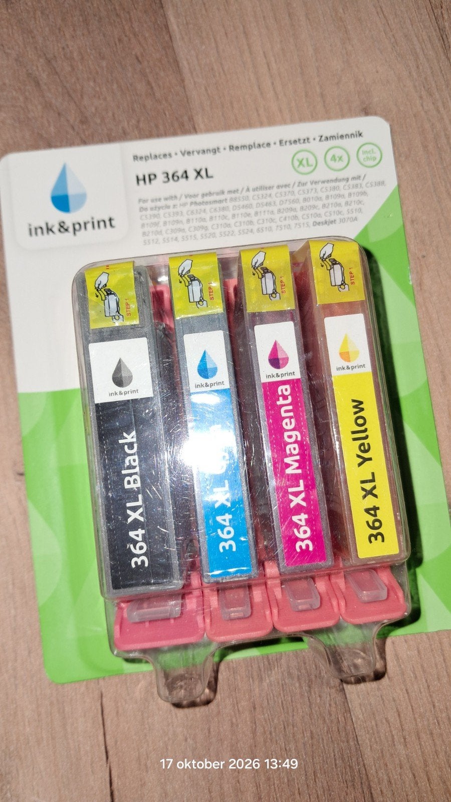 Nieuwe inkt HP 364 XL, Ophalen, Nieuw, Cartridge, Hp