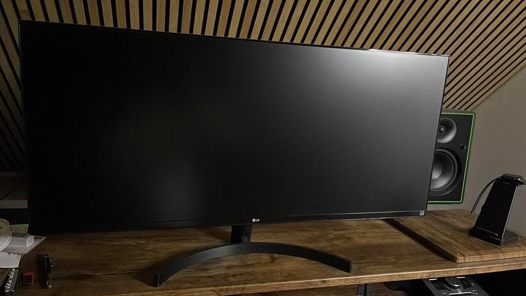 LG 34WK500 Ultrawide Monitor (34"), Audio, Tv en Foto, Luidsprekerboxen, Zo goed als nieuw, Ophalen