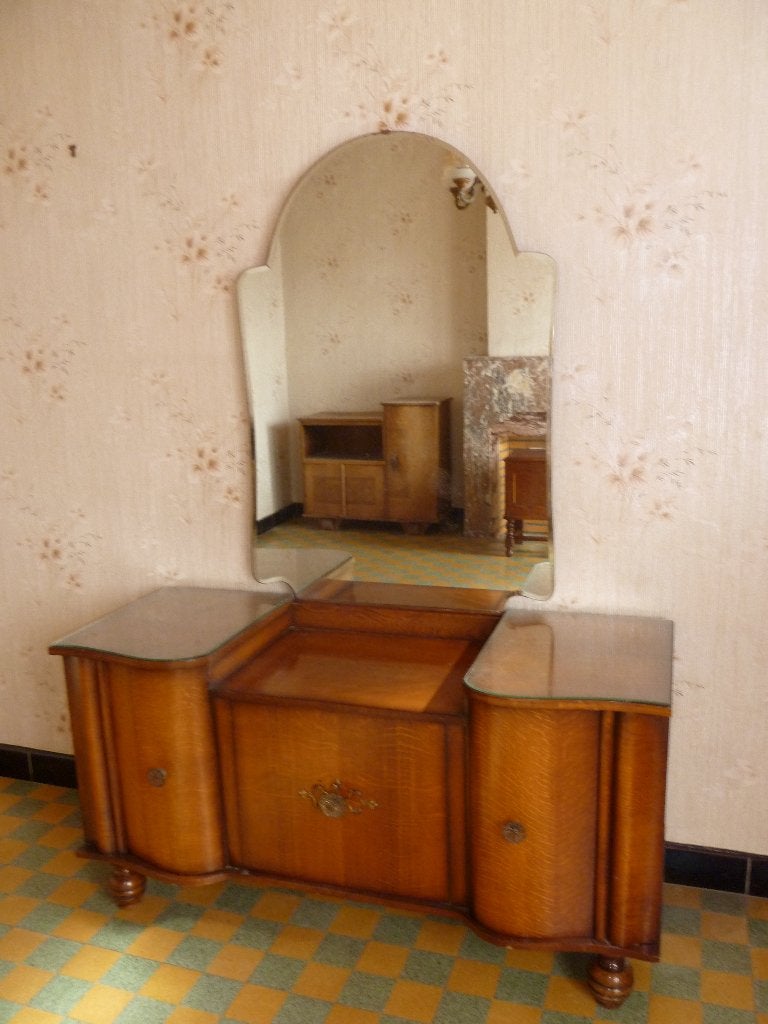 Coiffeuse/Buffet VINTAGE style Art Deco Année 30/50, Enlèvement