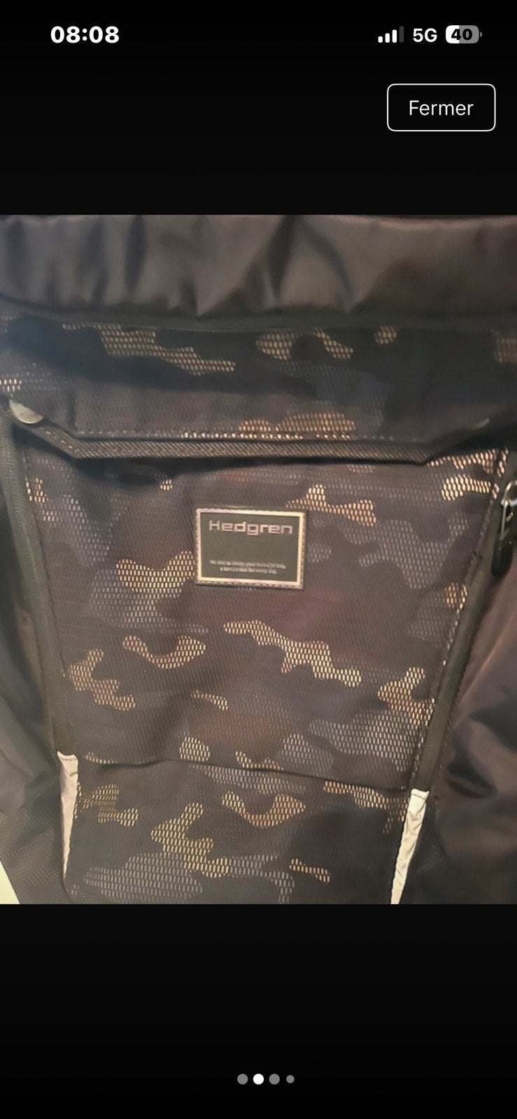 Sac à dos Hedgren  et housse de pluie , sac idéal voyage, Enlèvement ou Envoi, Comme neuf