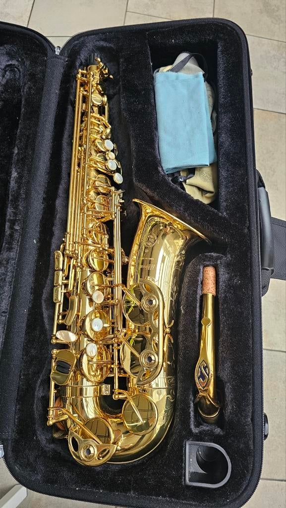 Selmer alt sax serie III jubeleum versie met gravures., Ophalen, Zo goed als nieuw, Alt