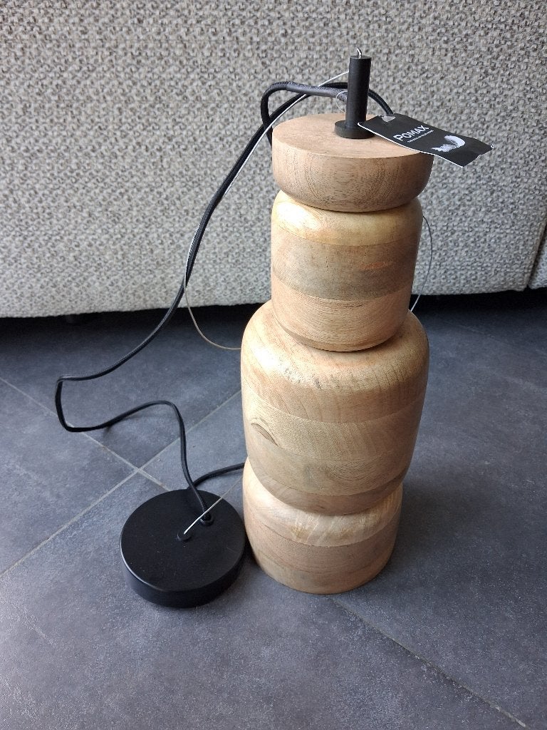 Pomax Trento mango hout design hanglamp, Huis en Inrichting, Ophalen, Gebruikt, Hout
