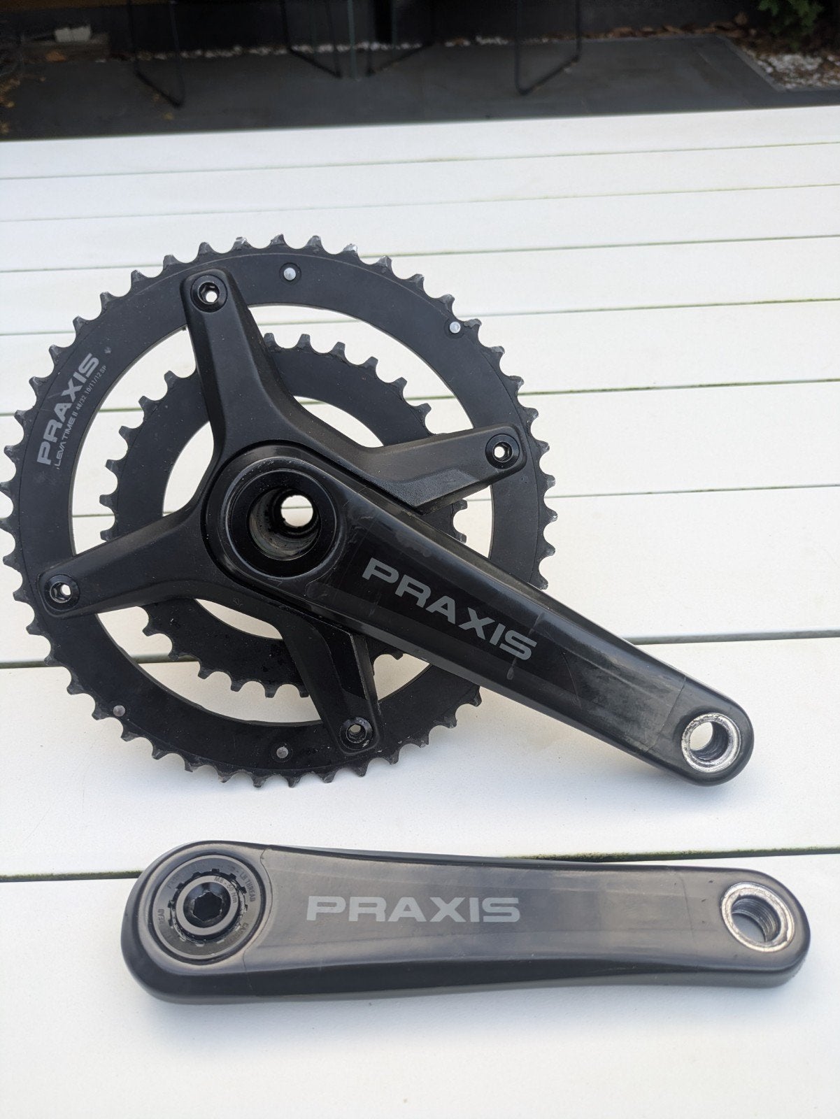 praxis zayante Carbon crankstel 165mm, Pédalier ou Pédales, Enlèvement ou Envoi, Gravelbike, Comme neuf