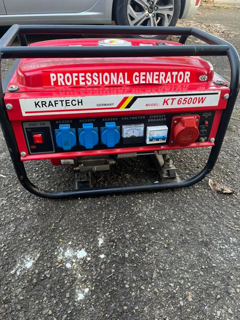 Générateur Kraftech KT 6500 W, Bricolage & Construction, Enlèvement, Comme neuf, Essence
