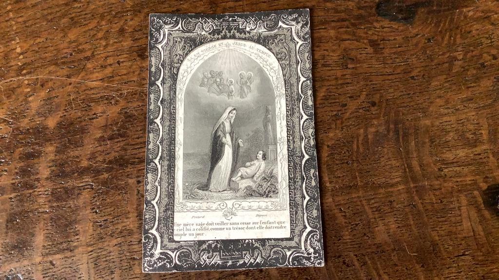 Oud prentje brugge  1857, Verzamelen, Bidprentjes en Rouwkaarten, Ophalen of Verzenden