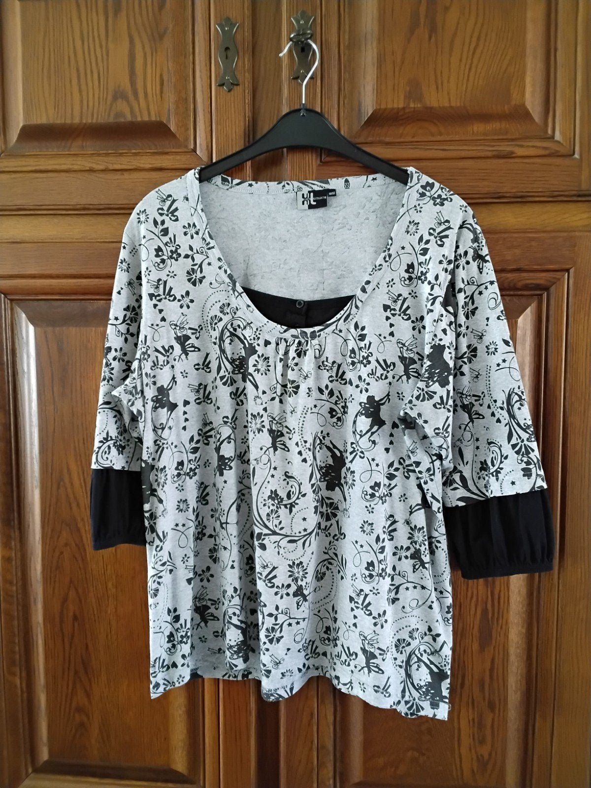 Mooie blouse of tuniek, Ophalen, Gedragen, Grijs, Blouse of Tuniek
