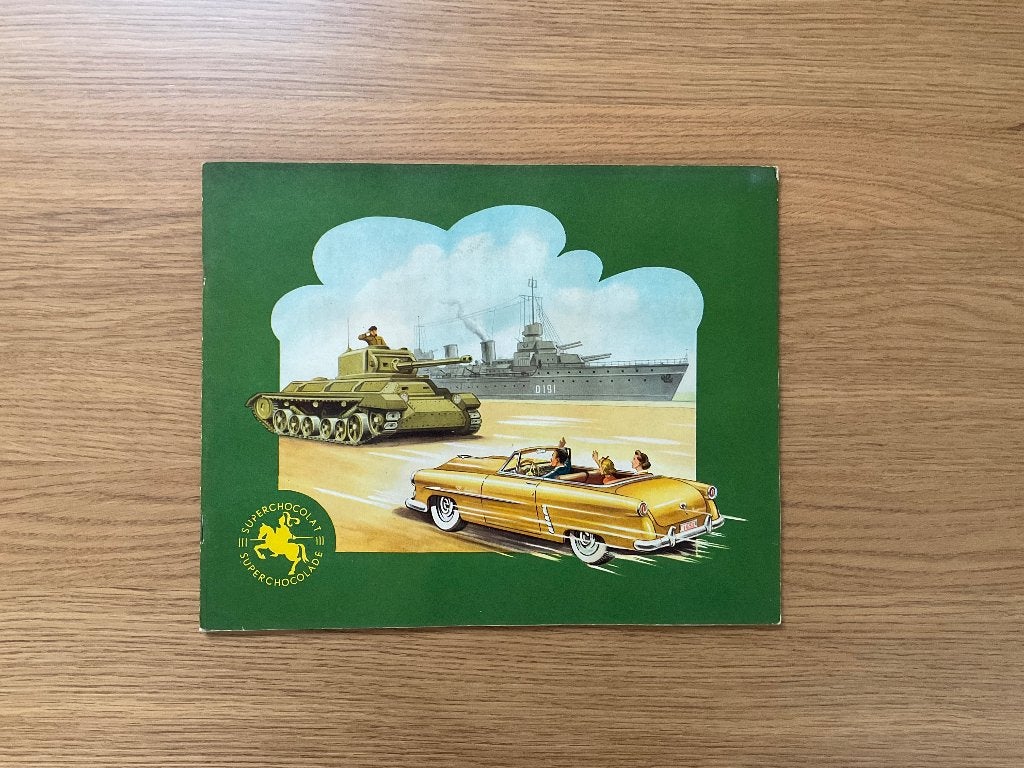 Album Chocolat Jacques – Navires de guerre - Tanks - Autos, Livres, Enlèvement, Utilisé, Chocolat Jacques, Album d'images