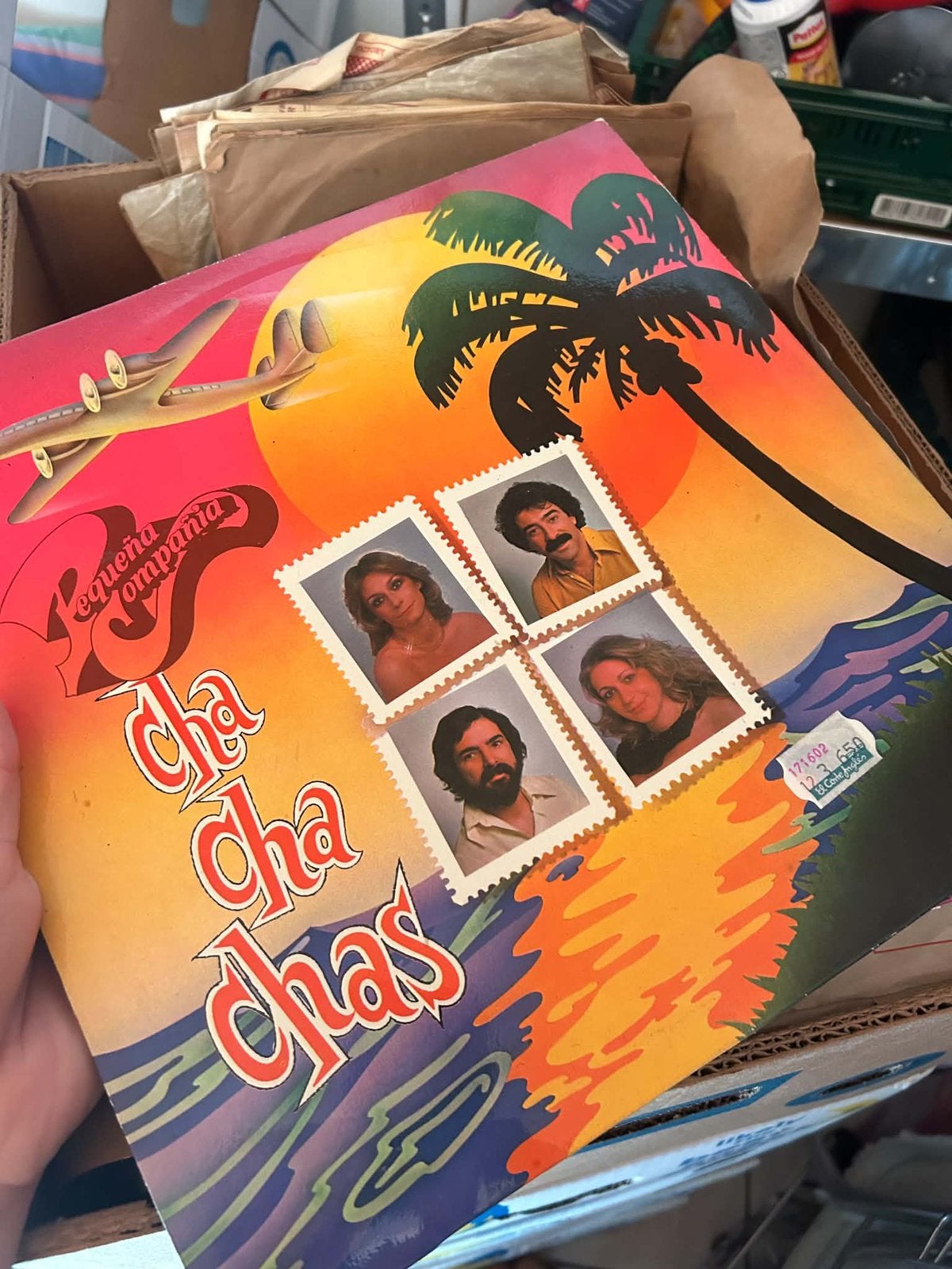 GRATIS 4 bananendozen vinyl, Ophalen, Gebruikt