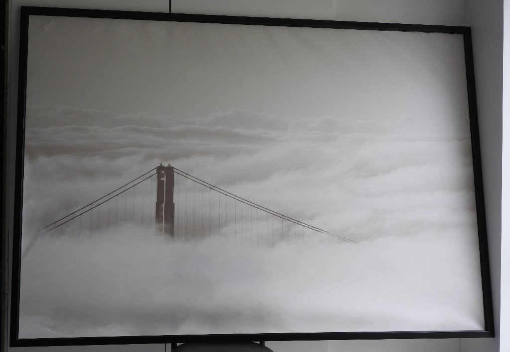 Groot fotodoek Golden Gate Bridge – 200 cm/140 cm, Maison & Meubles, Accessoires pour la Maison | Décorations murale, 140 cm, Objet de décoration