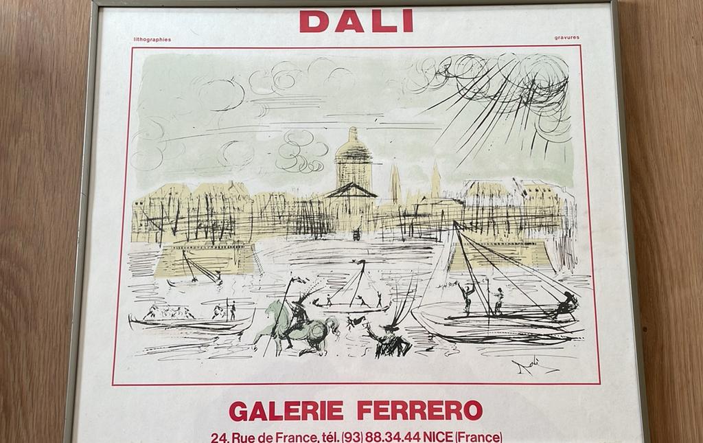 Originele lithografische poster Dalì, Ophalen