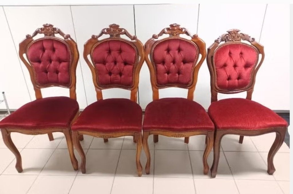 4 antieke Louis XV (???) stoelen, €10/stuk, Antiek en Kunst, Ophalen