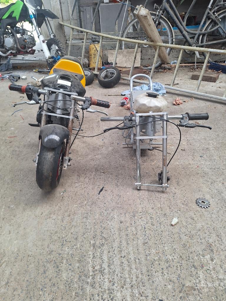 Pocketbikes werken niet, Gebruikt, 0 versnellingen, 50 cc, Ophalen