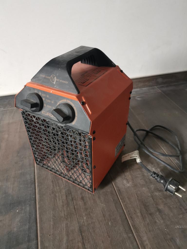 Séchoir de chantier à feu chaud électrique 2000 W orange, 800 watts ou plus, Moins de 60 cm, Enlèvement ou Envoi, Comme neuf
