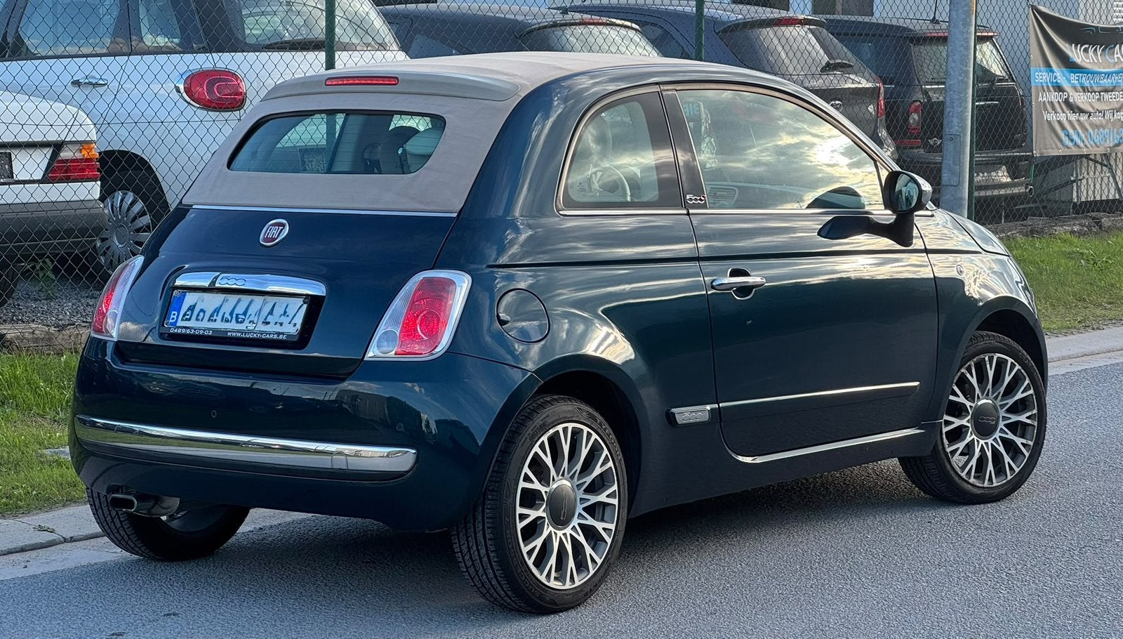 Fiat 500C cabrio met weinig kms in zeer goede staat !, Auto's, Bluetooth, Dealer onderhouden, Euro 6, Cabriolet
