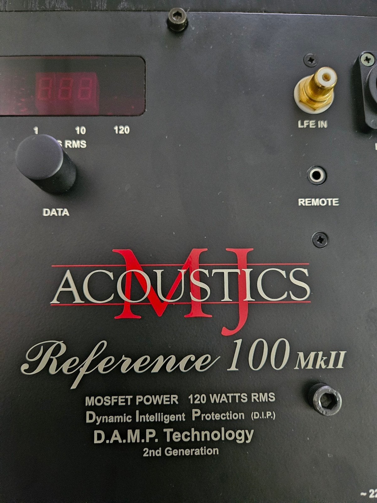 MJ Acoustics Reference 100mkII subwoofer - prima staat, Tickets en Kaartjes, Kortingen en Cadeaubonnen