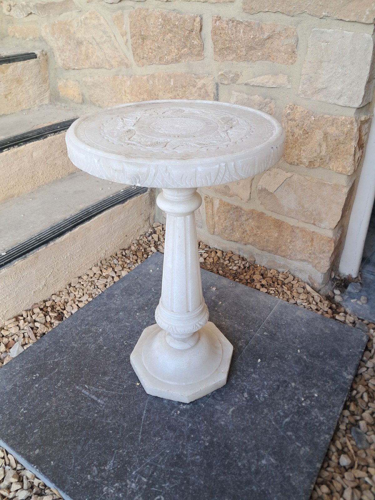 table porte pot de fleur ou autre en marbre lourd, Jardin & Terrasse, Enlèvement