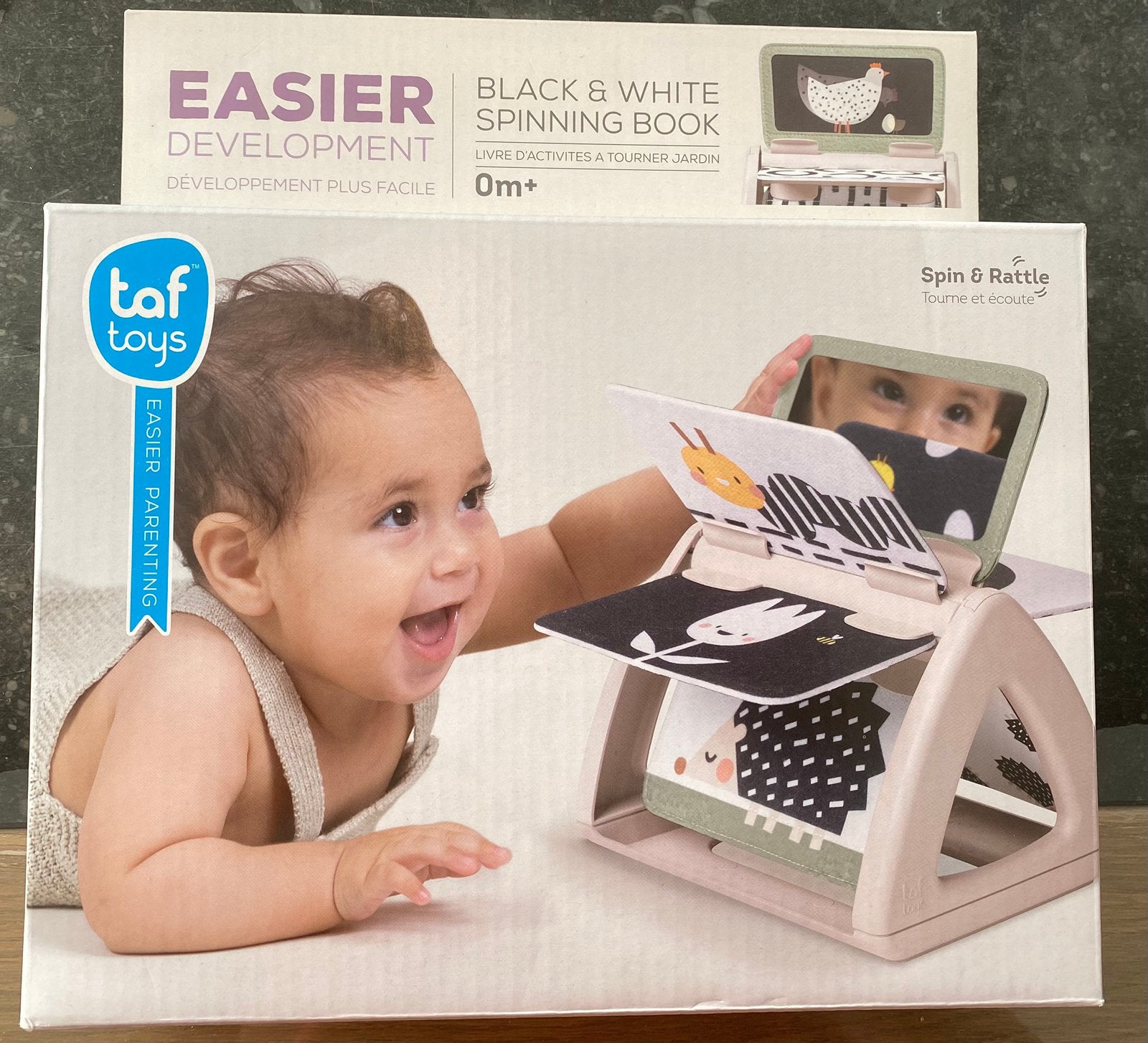 Taf Toys baby draaiboekje zwart-wit, Kinderen en Baby's, Ophalen, Zo goed als nieuw